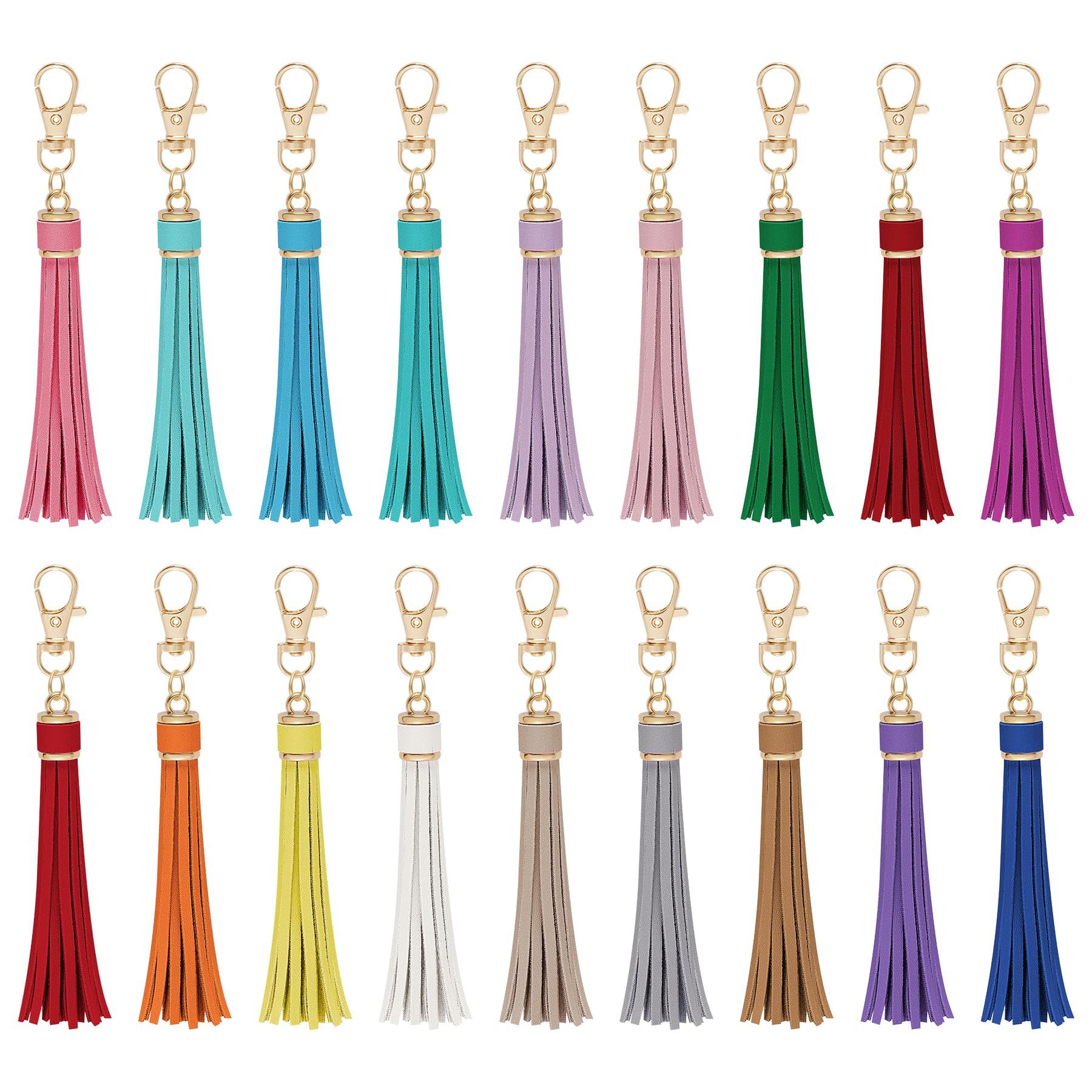 Amazon.com: HOVEOX 18 Pieces Artificial Leather Tassel Faux